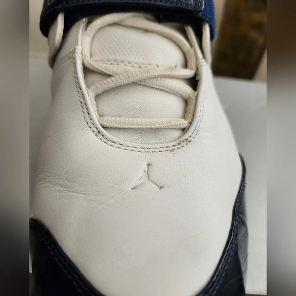 Jordan Team Reign White/Navy Sz 12 - Picture 5 of 16